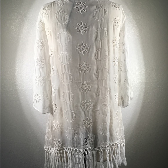 NWT 4LNL Johnny Was Eyelet Tunic Sz S - Picture 4 of 5